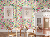 Bright Colorful Floral Wallpaper